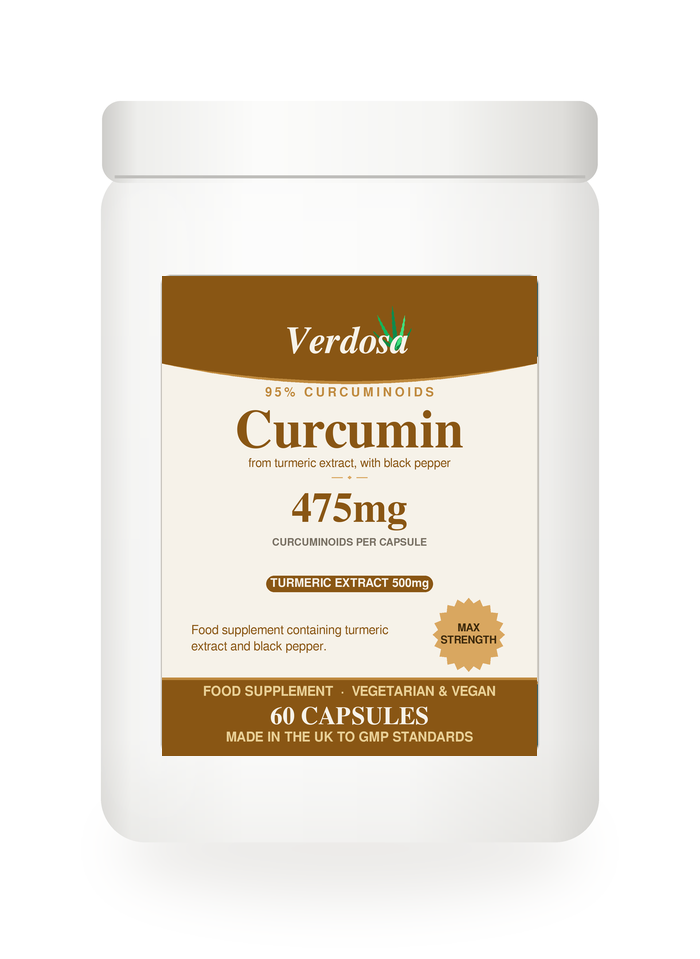 Verdosa Curcumin 95% Turmeric & Black Pepper — 60 capsules